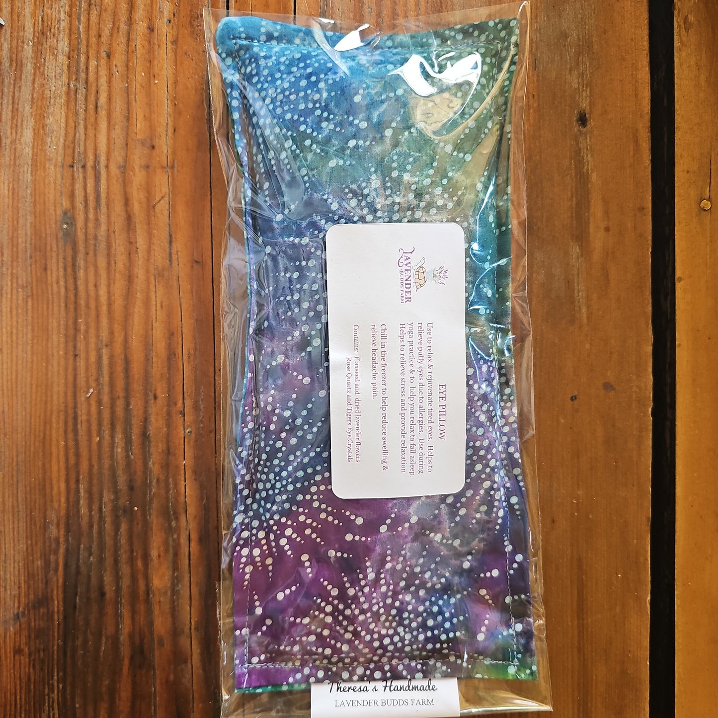 Lavender Crystal Eye Pillow