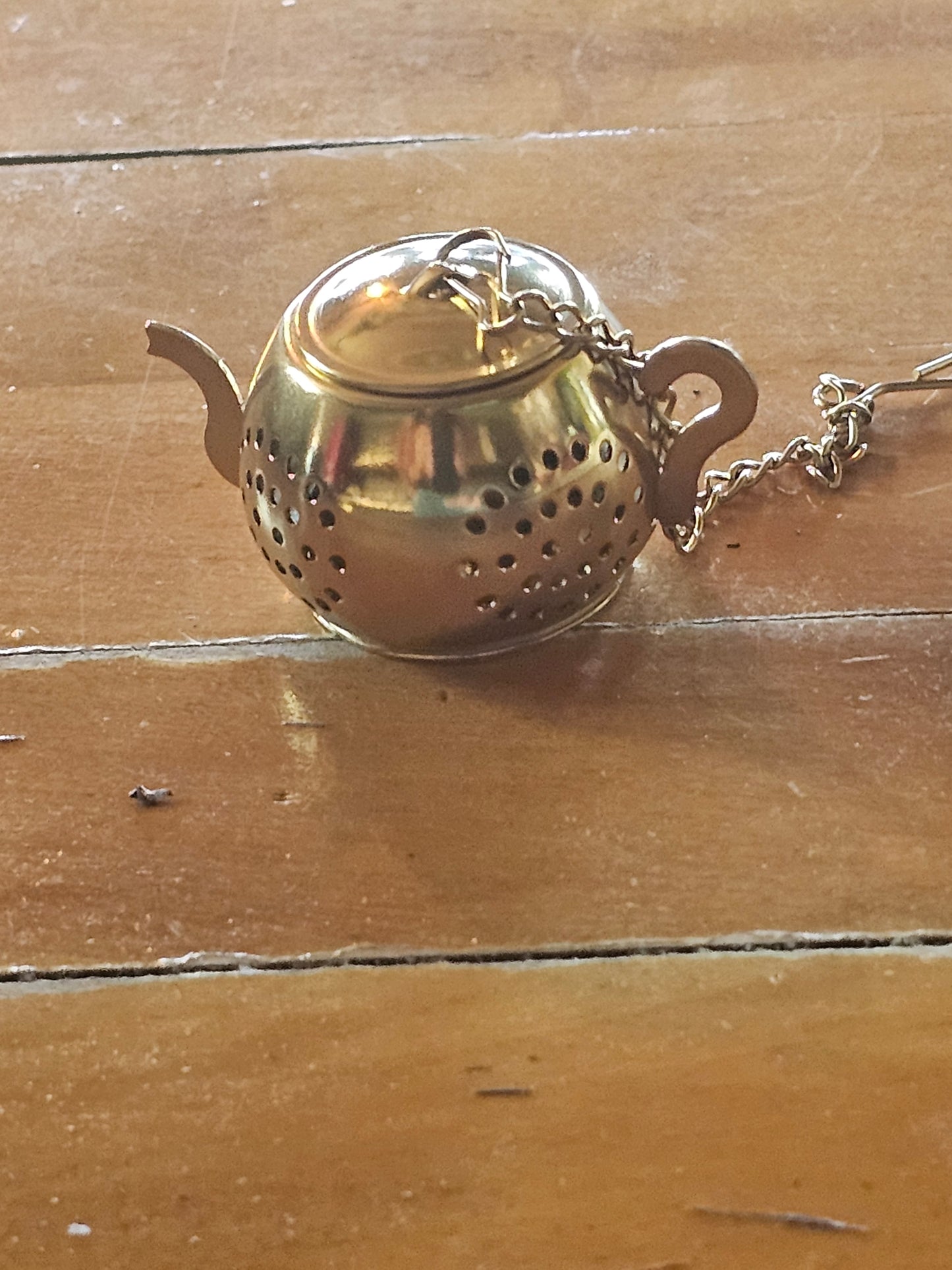 Gold Tea Pot Strainer