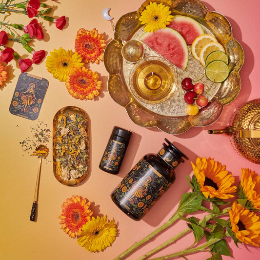 The Sun: Energizing Adaptogenic Herbal Tea with Yaupon, Moringa & Turmeric